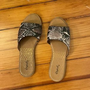 Snakeskin sandals
